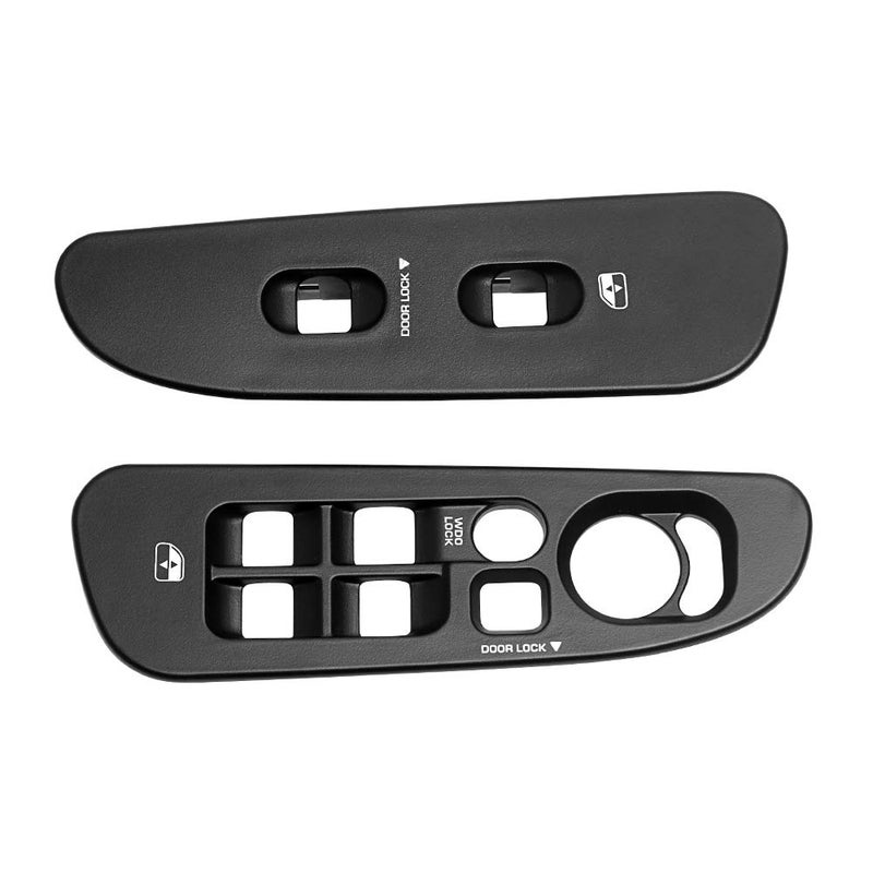 BASIKER Driver and Passenger Black Door Window Switch Panel Bezel for 2002 to 2010 Dodge Ram 1500 2500 3500 Front Right and Left Window Button Border Trim - Image 4